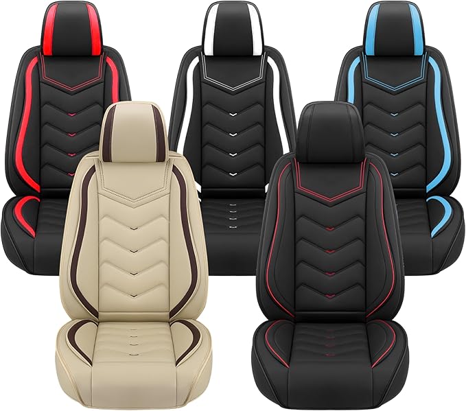 Car Seat Covers for KIA Sedona 2003-2021, Premium Nappa Leather Car Seat Cover, Stylish Sport Seat Covers， Automobile Seat Cover Sets.(Luxury 5 Seats/Coffee Color)
