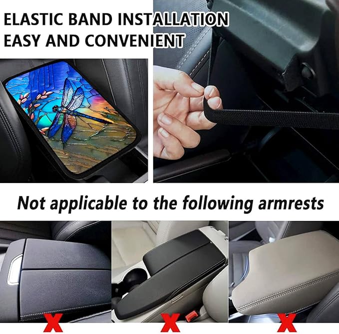 Cool 12 Gauge Vehicle Center Console Armrest Cover Pad,Bullet Car Accessories Soft Middle Console Cushion Pad,Auto Arm Rest Mat Decor Bullets Gifts for Women Men Dad for Most Vehicle SUV Truck