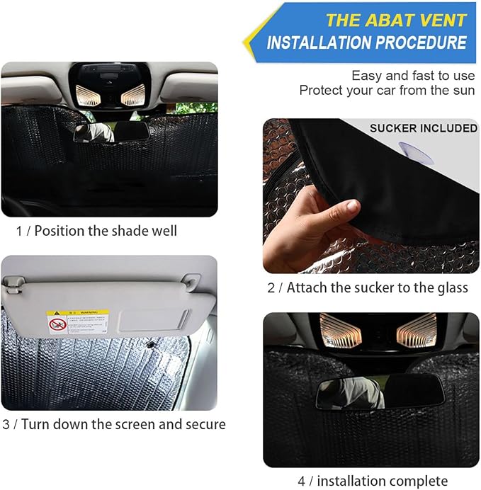 Custom Car Sun Visor Personalized Windshield Sun Shade Blocks UV Rays Visor Protector Accordion Folding Sun Reflector Auto Sunshade for Car Truck SUV to Keep Your Vehicle Cool