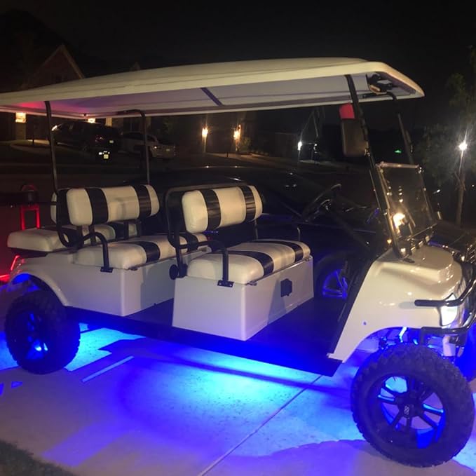 6 Pods LED Rock Lights, Ampper Waterproof LED Neon Underglow Light for Car Truck ATV UTV SUV Offroad Boat Underbody Glow Trail Rig Lamp (Blue)