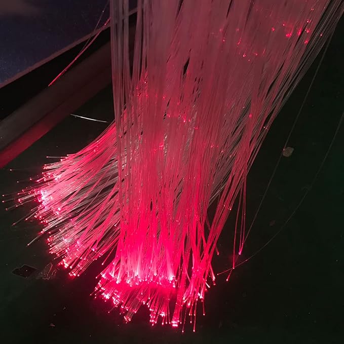 Ultra-Bright PMMA Plastic End Glow Optical Fiber Light for Fiber Optic Star Ceiling Light lamp Starlight Headliner kit for car Home(0.118in diameter/492ft Per roll)