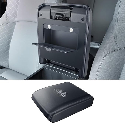 CDEFG for 2025 2026 Toyota 4Runner Center Console Cover with Hidden Storage for 2025 2026 Toyota 4Runner Accessories Armrest Cover 2025 2026 4Runner Middle Console Pad with Magnets Secret Box