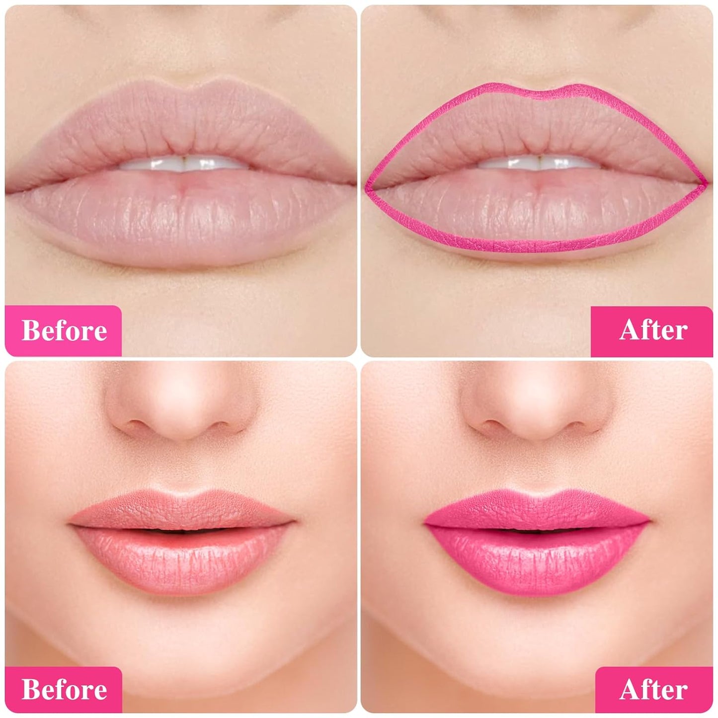 Lip Stain - Lip Stain Peel Off Long-Lasting with Matte Finish Waterproof & Transfer-Proof, Lip Liner Moisturizing & Nourishing Non-Stick Cup Highly Pigmented Color Lip Tint (01 Berry)