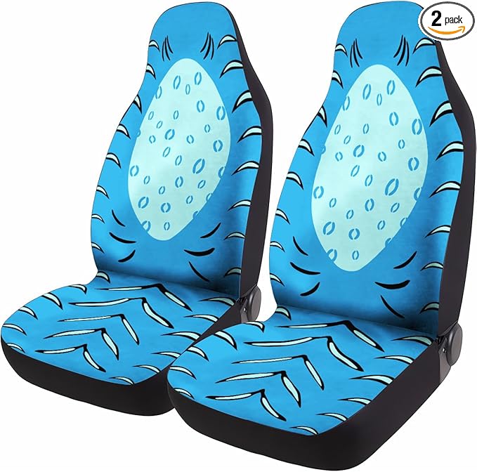 GENANY Kpop Blue Tiger Car Seat Covers Set of 2, Breathable Front Seat Covers for Truck Sedan SUV, Kpop Anime Car Accessories, Kpop Gift for Women Men