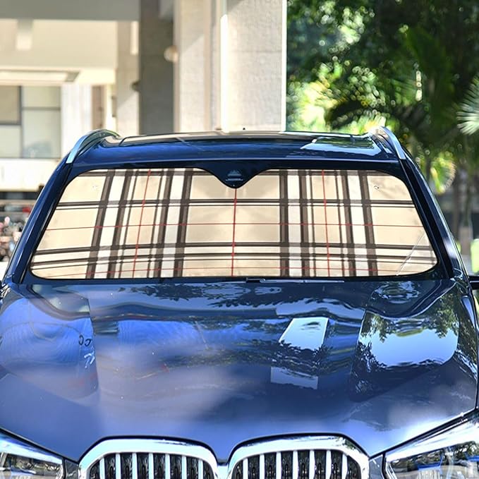 Sun Shade for car Windshield Reflective Windshield polarisado para carro Colorful Plaid Texture File