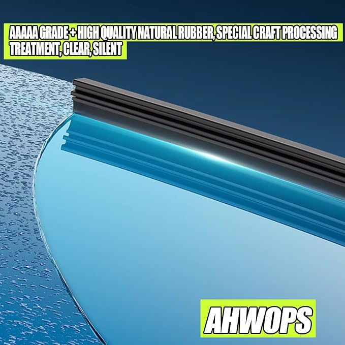 Front Wiper and Rear Wiper Blade Replacement for Toyota Yaris 2007-2011 OEM Wiper Blades, Genuine Replacement (26“/14”/12” 3-Pack)