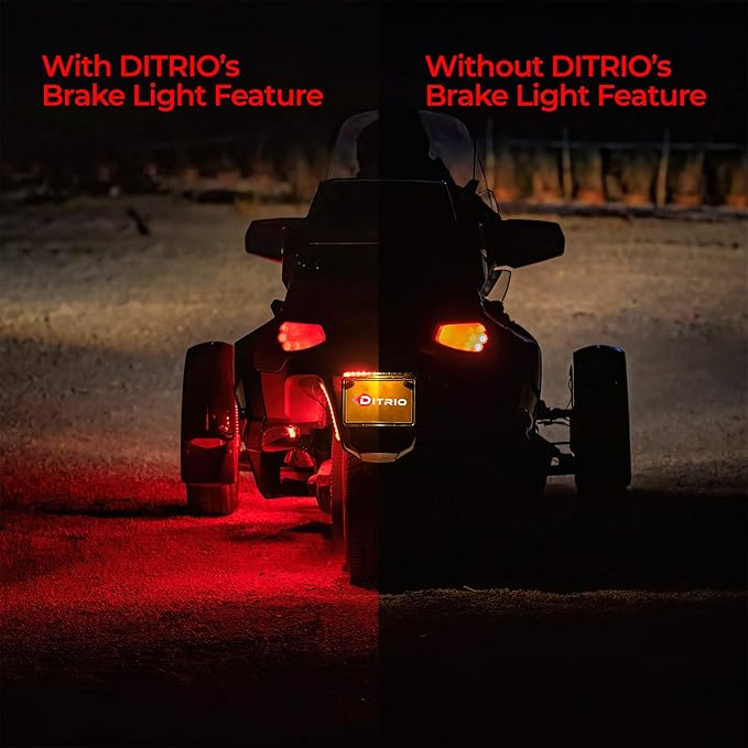 8PCS Underglow RGB LED Strip Light Kit DC 12V with 2 Red Blinking Brake Light Styles for Motorcycles Trikes Golf Carts ATVs UTVs – M8r