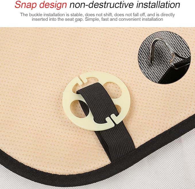 3PCS Set Car Seat Cushion for Front and Back Seat, 3D Soft Linen Breathable Auto Seat Cover, Comfort Non-Slip Rubber Bottom, Car Accessories (Coffee/3PCS)