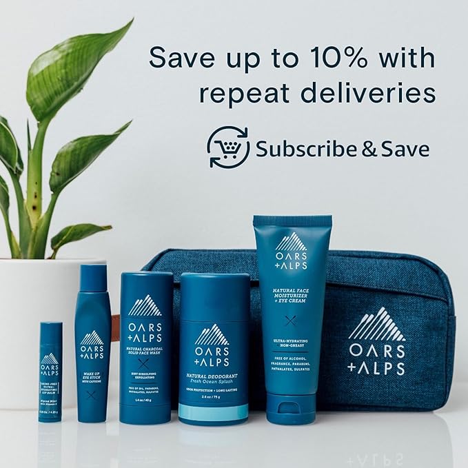 Oars + Alps Spray Deodorant for Men and Women, Aluminum Free Deodorant and Full Body Spray, Fresh Ocean Splash