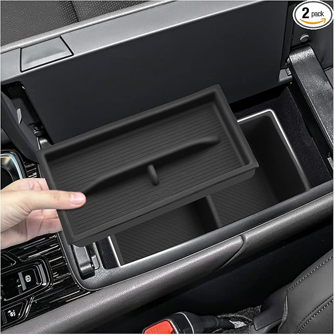 SXCY [Double-layer for 2023-2025 2026 Lexus RX350 Center Console Organizer 2024 2025 2026 RX350 RX Hybrid RX 350h/ RX 500h Accessories [Soft Silicone] Center Console Tray Middle Console Organizer