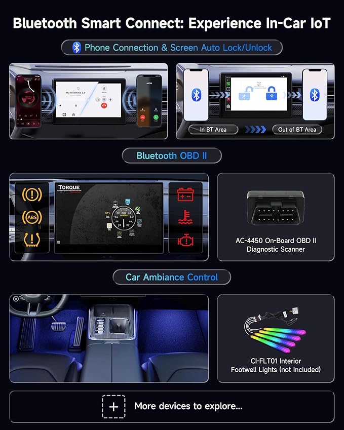 Magic Box - AI Box CarPlay Android Auto Wireless 2GB+16GB, Support YouTube, Netflix, Prime Video, Disney+, Spotify w/HDMI Output, Dual Wi-Fi & BT (5.4 & 4.2), USB Playback, AI-Powered (Piano Black)