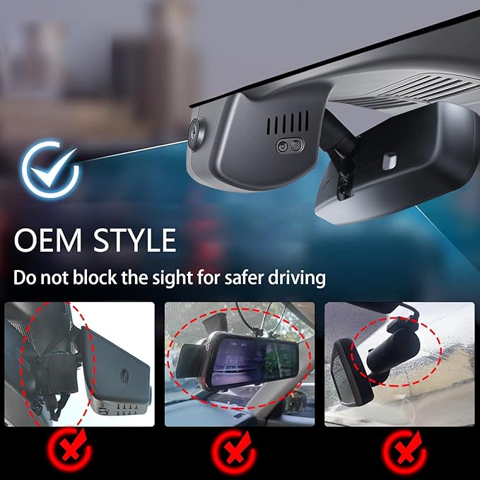 Mangoal 4K Dash Cam Custom fit for Mazda CX-50 2025 2026(Model B), UHD 2160P Video, Free App & WiFi, 64GB Card