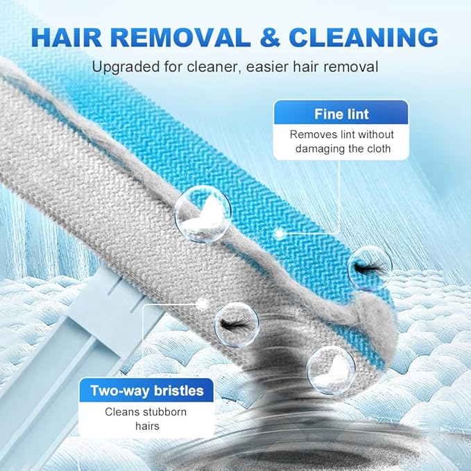 Moonboat Multifunctional Hair Removal Brush, Cleaner Pro Pet Hair, Cat Dog Hair Broom Lint Remover Scraper, Suitable for Carpet Rugs Bed Couch Curtains (A-1PC)