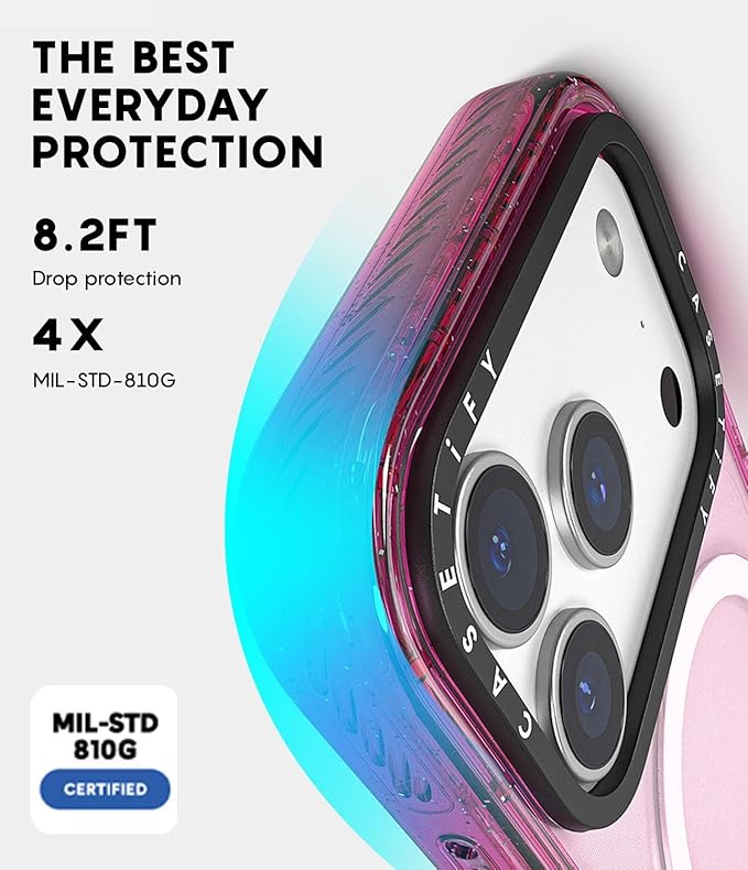 CASETiFY Impact iPhone 17 Pro Max Case [Slim/Compatible with Magsafe / 8.2 ft. 4X Military Grade Drop Protection] - Babes and Bows - Clear Black