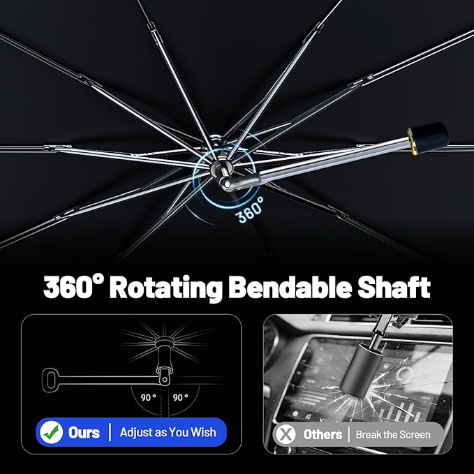 Car Windshield Sun Shade for Acura RDX 2019-2026 –[Reflective Coated Fabric] Sunshade Umbrella for Front Window, Car Shades Sun Visor Keep Car Cool and Protects Interior, 1:1 Exact Fit