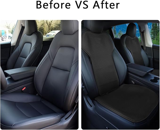 Seat Cover Custom Fit for Tesla Model Y Juniper 2020-2026 Front and Rear Car Seat Cushion Protector Pad Set All Seasons Comfortable and Breathable (Without Logo)