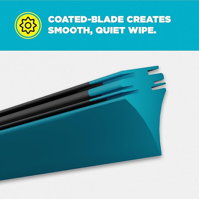 Invisible Glass CSB19 Ceramic Silicone 19" Premium All-Season Windshield Wiper Blade – Automotive Replacement Beam Blade with HydroGuard Water Repellent Coating for Quiet, Streak-Free Performance