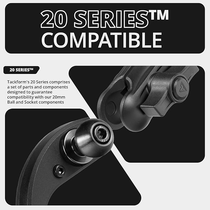 Tackform Link Vent Phone Mount Compatible with 2016-2023 Toyota Tacoma and 2014-2021 Toyota Tundra | Aluminum | Zero Slip | Compatible with MagSafe | Universal Magnetic Holder | 2" Arm | Blue Knob