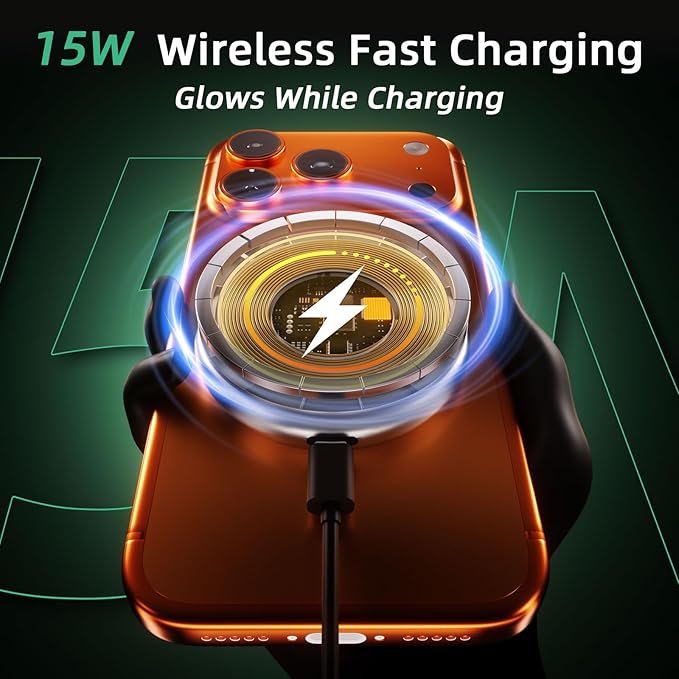 Phone Mount for Toyota Corolla (2019-2026,8" Screen) / Corolla Hatchback (19-26) / Corolla Cross (2022-2026), 15W Wireless Charger, Magnetic Phone Holder, 360° Adjustable, with Storage Box, 2023 2024
