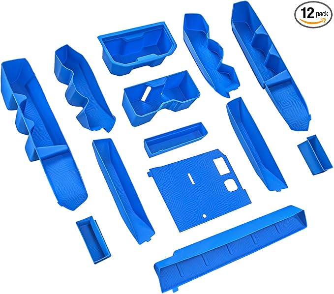 Interior Silicone Liner Insert Custom Fit for Tacoma 2024-2026, Silicone Organizer Tray for Tacoma Gen 4th Double Cab only - Fully Covered - for Tacoma Accessories