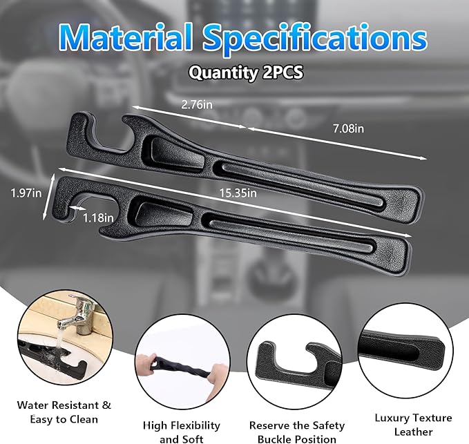 【Compatible with Honda Pilot】 Seat Gap Filler,No Drop Seat Guard Compatible with Honda Pilot,Drop Seat Guards for Cars(2Pcs),Emergency Keychain Car Escape Tool(2Pcs)