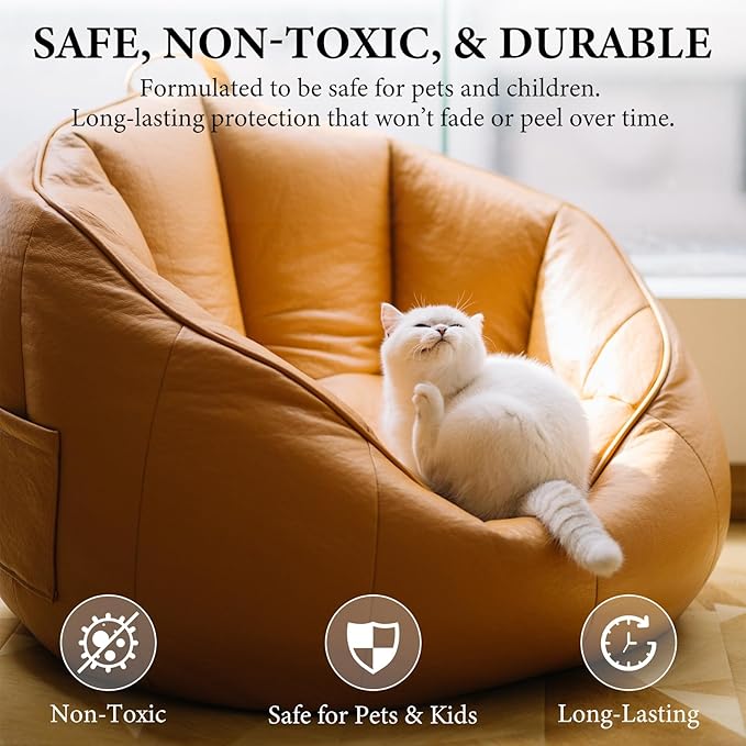 Leather Recoloring Balm Leather Color Restorer Scratch Repair Leather Paint for Furniture Couches Car Seats Shoes Bags Leather Dye and Restorer Restores Faded and Scratched Leather-TAN