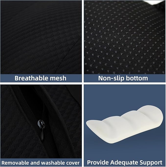 1 Piece Automotive Seat Lumbar Support Pillow for Buick Encore GX 2020-2024 2025 2026, Driving Lower Back Cushion Ergonomic Orthopedic Posture Rest