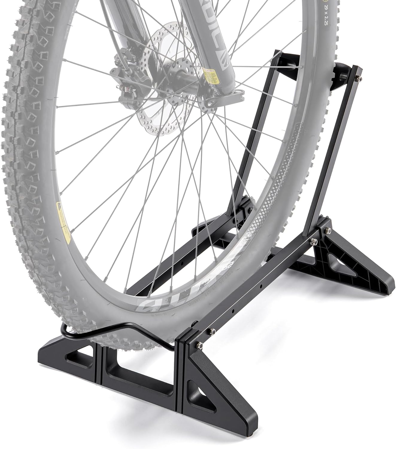 Bike Floor Stand Rack- Indoor Bike Stand for Garage/Home - Bike Storage Bicycle Parking Rack Fit 20”-29” Mountain Road Bikes E-Bike / Fat Bike (TB-1957)