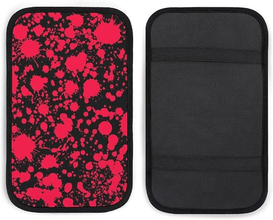 for Classic Horror Blood Splatter Black Car Handrail Box Cushion,Anti Slip Car Center Console Cover Universal Fit for Most Cars,Trucks and SUV