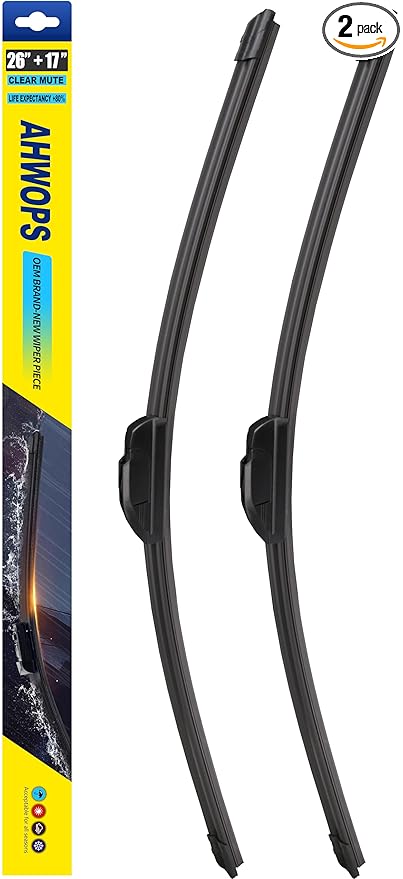 OEM All Season Wiper Blades for 2017-2021 Honda CR-V,2015-2019 Subaru Outback,2007-2016 Mazda CX-9 Wiper Blades, Genuine Replacement (26 inch + 17 inch) For My Car