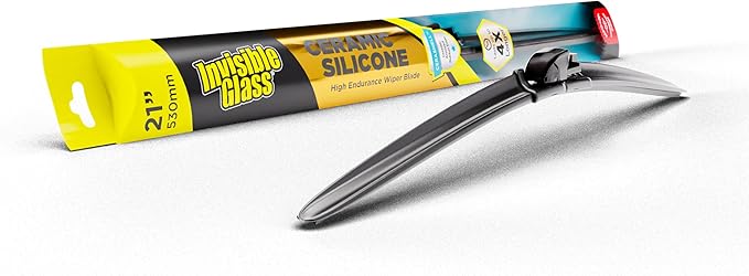 Invisible Glass CSB21 Ceramic Silicone 21" Premium All-Season Windshield Wiper Blade – Automotive Replacement Beam Blade with HydroGuard Water Repellent Coating for Quiet, Streak-Free Performance