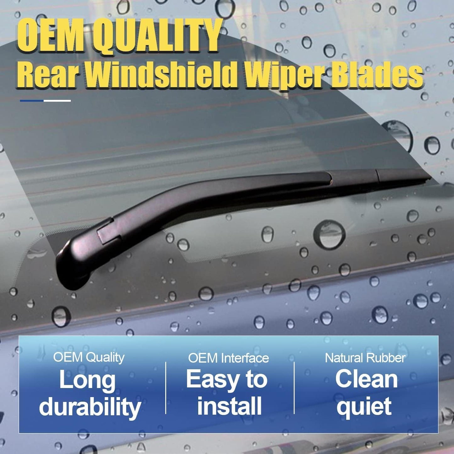 3 wipers Replacement for 2013 2014 2015 2016 2017 2018 2019 Ford Escape Original Equipment Front and Rear Windshield Wiper Blades 28"+28"+11" (Set of 3)