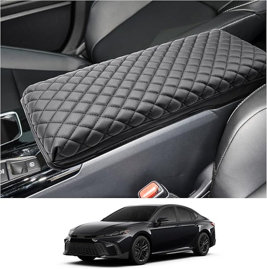 CDEFG for 2025 2026 Toyota Camry Accessories Armrest Cover for 2025 2026 Toyota Camry(XSE/XLE/SE/LE) Center Console Cover Middle Console Pad Arm Rest Central Consola Cushion Seat Box Cover
