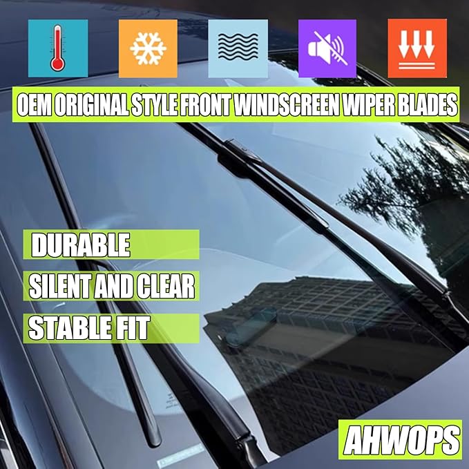 3 Wiper Front and Rear Wiper Blades for 2008-2022 Toyota Sequoia, OE Original Style (26″/23″ Front/12″ Rear) For My Car