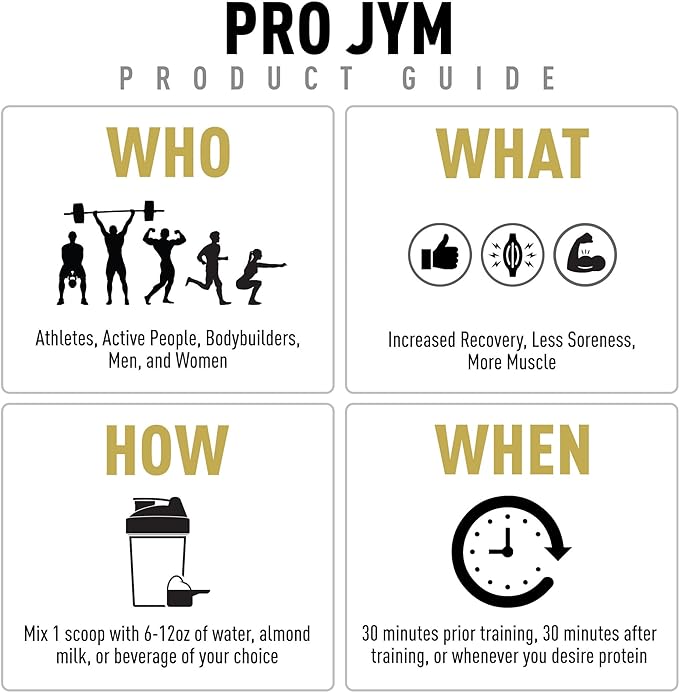 JYM Supplement Science Pro JYM Rocky Road Protein Powder - Whey Protein Isolates, Casein, & Milk Protein, Lean Muscle Building for Men & Women, 45 Servings