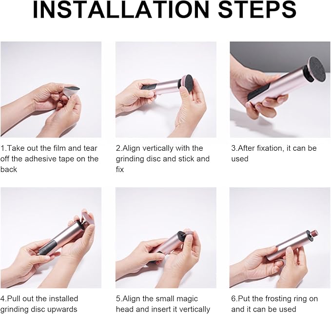 ele ELEOPTION Electric Callus Remover for Feet Electric Foot File Nail Grinder 6 Speed Adjustable Rechargeable Professional Foot Sander Pedicure Tool for Feet Dry Dead Skin Black