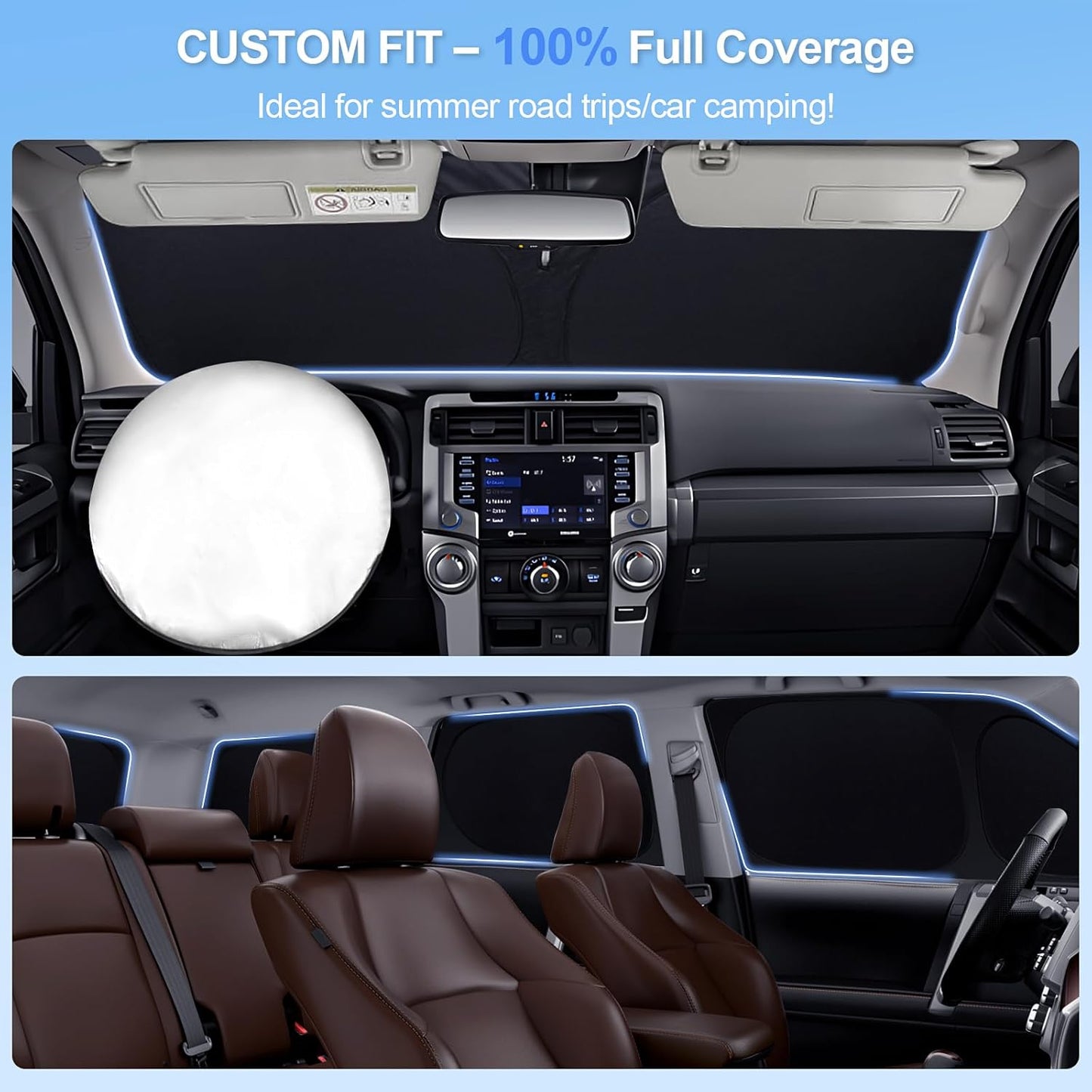 8pcs Car Window Shades for Mazda CX-5 2013-2016 Accessories,Windshield Side Rear Full Sunshade,Sun Visor UV Blocking, Privacy Protection and Blackout for Camping Outdoor