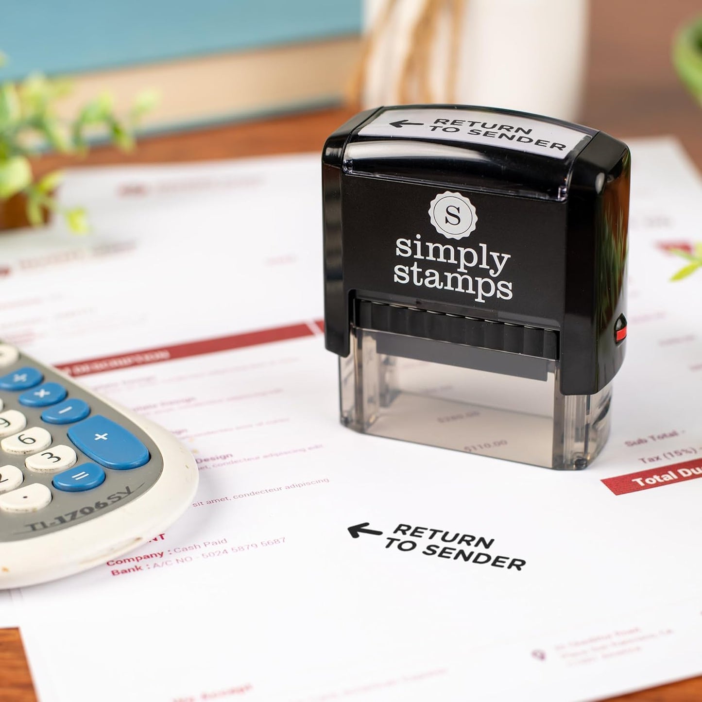 Return to Sender Office Stamp | 4 Different Sizes | 20 Designs | Multiple Color Options | Perfect for Quick Validation of Office Documents (Return to Sender, Medium)