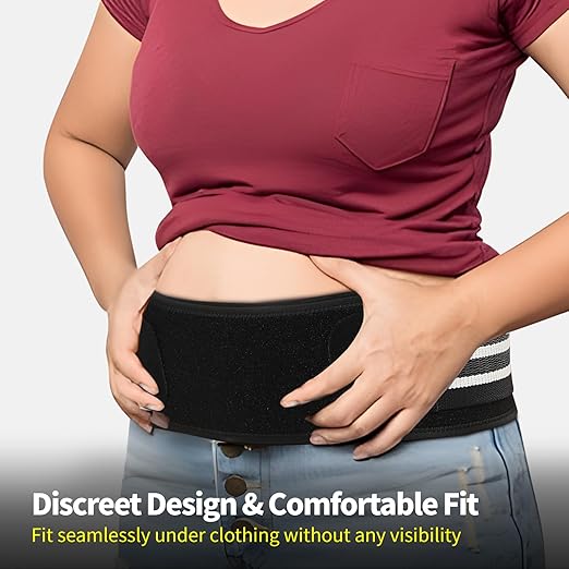Sacroiliac SI Joint Hip Belt for Women Men-Alleviate Sciatica|Pelvic|Back|Lower Back Support, Pelvic Support Belt, Adjustable Lumbar Pain Relief, Trochanter Belt,Black, XXL(Hip Size 63"- 71")