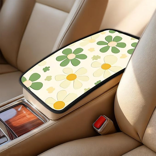 Car Armrest Cover Pad - Car Center Console Cushion Protector Against Pet Claws, Dirt and Sticky Fingers, Comfortable Auto Decor Accessory Fit for Sedan, Van, SUV