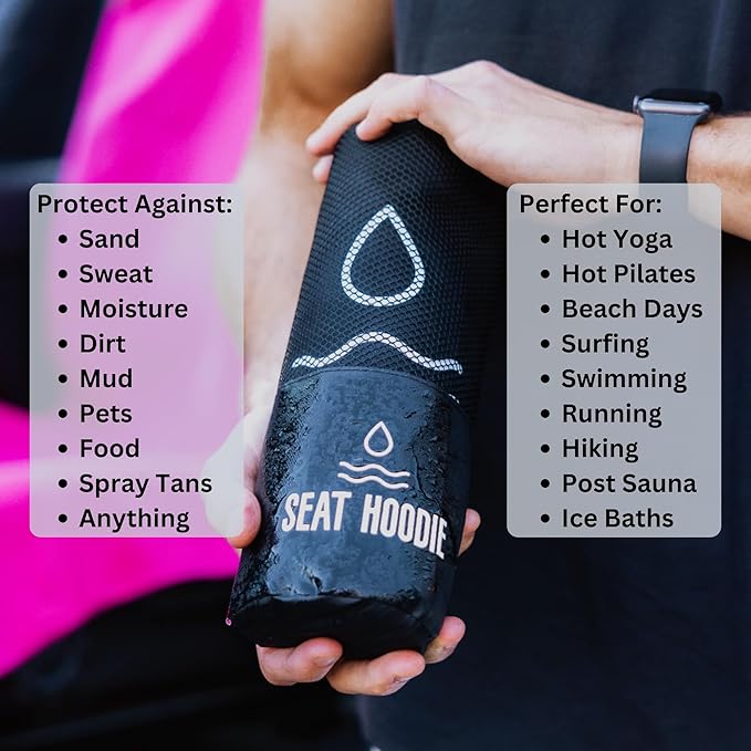 Car Seat Towel | Premium Microfiber Towel Seat Covers for Cars | Universal Fit & Machine Washable | Portable Car Seat Towel Cover After Gym, Yoga, Beach Navy