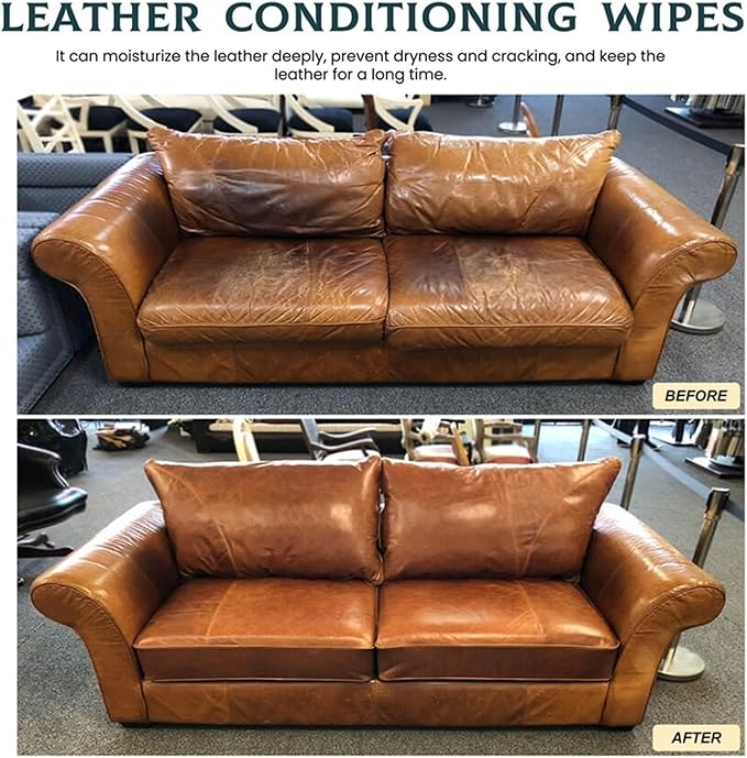 Leather Salve, 2025 Upgrade Leather & Wood Furniture Repair Salve with Brush, Furniture Salve for Leather Wood, Household Leather Upholstery Cleaners for Home, Easy to Apply (2pc)