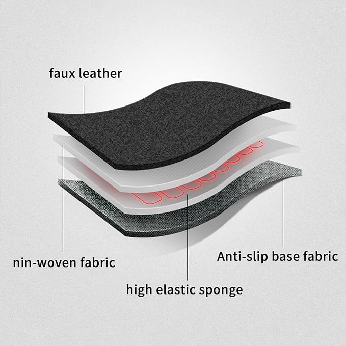AOMSAZTO Custom Fit Seat Covers for Honda HR-V 2019 2020 2021 2022 EX, Sport, EX-L,Touring Full Set Faux Leather Black