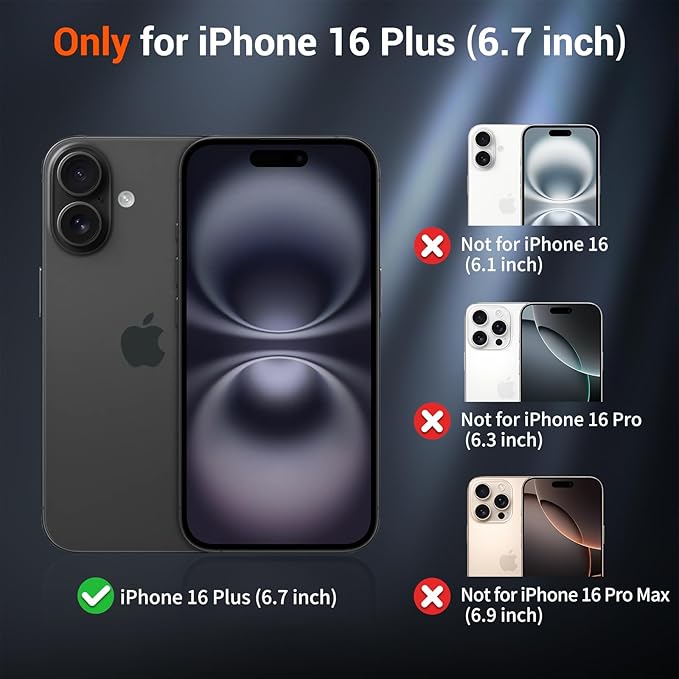 SUPFINE Magnetic for iPhone 16 Plus Case(Compatible with MagSafe)(Military Grade Drop Protection) Slim Translucent Matte Shockproof with Anti-Fingerprint Phone Case,Desert Gold