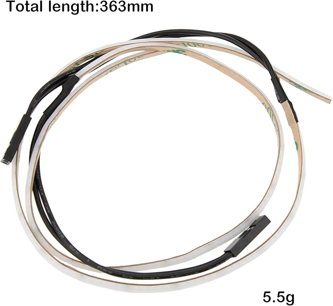MEUS RACING RC LED Strip Colored Light Strip Flexible Cuttable for TRX4M SCX24 1/24 1/18 RC Crawlers Upgrade(Green)