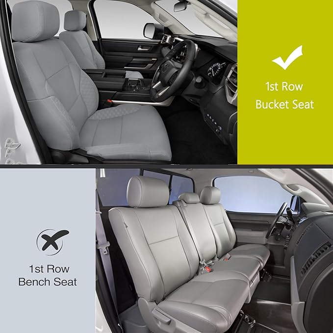AOMSAZTO Car Seat Covers,2 Front Seats Custom Fit for Nissan Frontier 2009-2025 2026,Faux Leather Automotive Cushion Covers Seat Protector,Airbag Compatible Waterproof Black