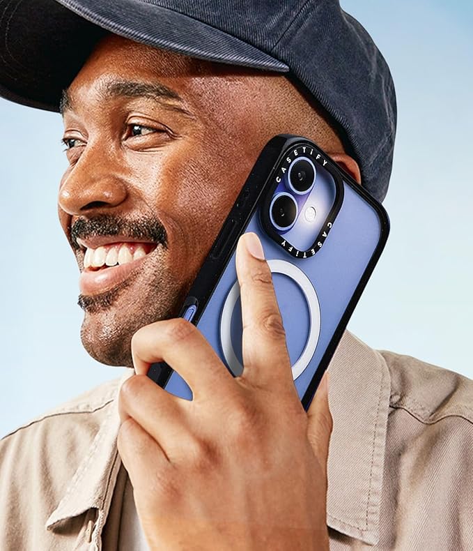 CASETiFY Impact iPhone 15 Pro Max Case [Slim/Compatible with Magsafe / 8.2 ft. 4X Military Grade Drop Protection] - Candy Transparent - Clear Black