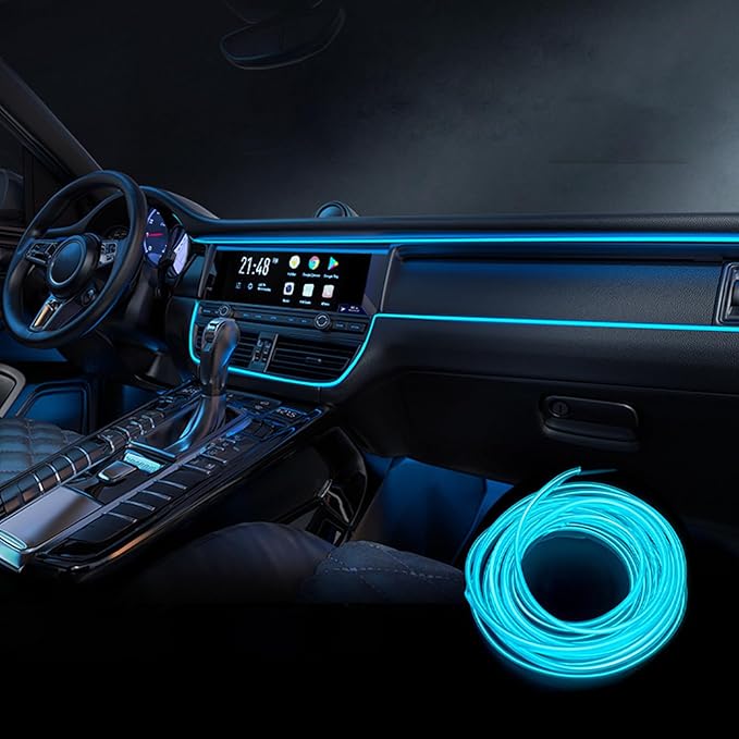 Car Interior Lights for Mercedes Benz/AMG SLK SLC R170 R171 R172 SLK 55 32/SLK 350 280 250 200 LED Car Interior Atmosphere Lamp Car Ambient Lighting Kits,Ice Blue