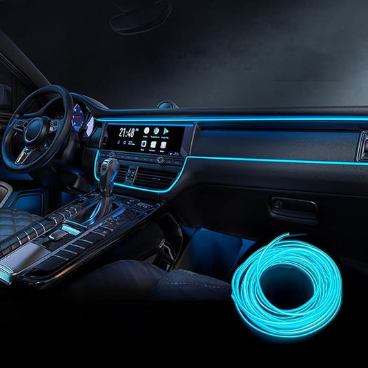 Car Interior Lights for Mercedes Benz SL-Class W198 W121 W113 R107 R129 LED Car Interior Atmosphere Lamp Car Ambient Lighting Kits,Ice Blue