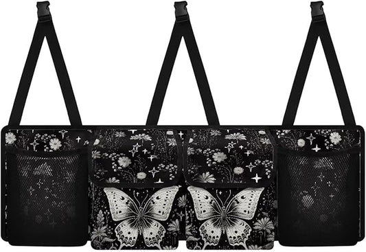 Stars Butterfly Trunk Hanging Storage Bag Floral Flowers Car Storage Organizer for SUVs & Sedans Trunk Organizer Car Women
